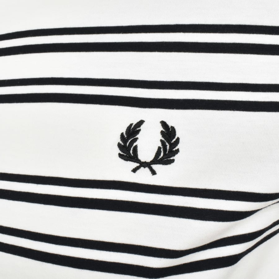 Fred Perry Sport Fine Stripe T Shirt Ecru | Mainline